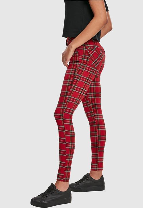 Actual product image Urban Classics Ladies Skinny Tartan Pants (33)
