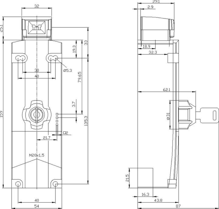 Produktbild Siemens Magnetschalter,Zus.freig.,24VDC