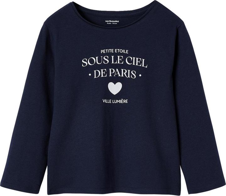 Produktbild Vertbaudet Mädchen Langarmshirt BASIC mit Recycling-Baumwolle (98, 104)