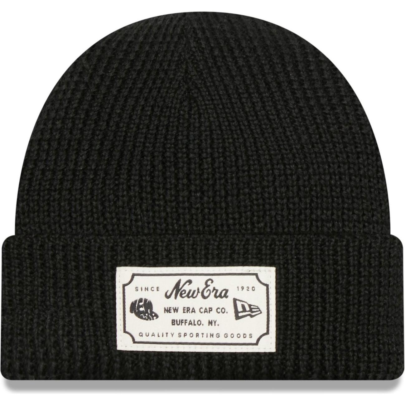 New Era, Herren, Mütze, Short Cuff Beanie Patch, Schwarz