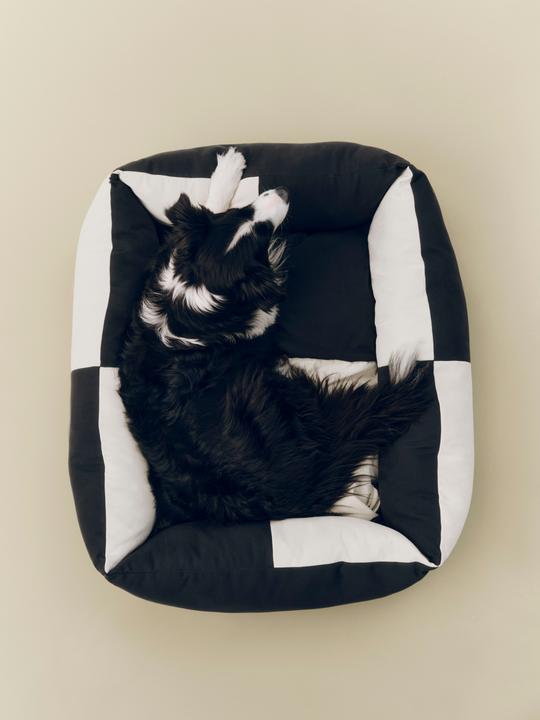 Productafbeelding HAY - Dogs Bed Zip Large - H30 x W75 x L96 cm - Black & White (Hond)