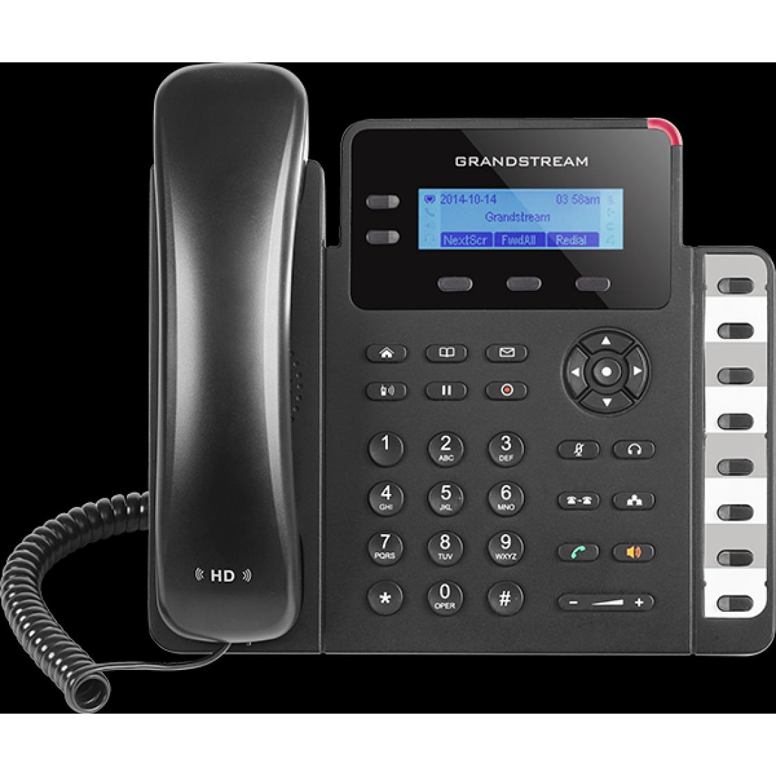 Grandstream GXP1628 HD IP Telefon, Telefon, Schwarz