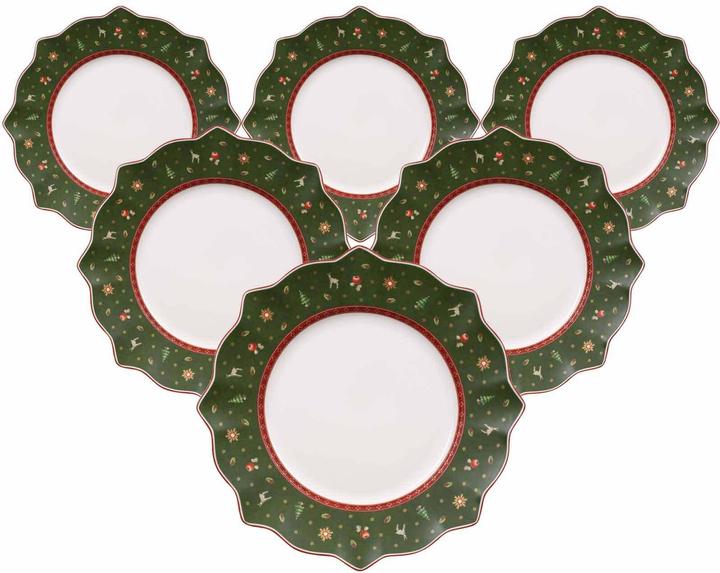 Produktbild Villeroy & Boch Multipack Toy"s Delight Speiseteller grün - 6 Stück (6 x, 28.40 cm)