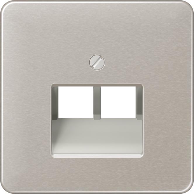 Produktbild JUNG Einsatz UAE/IAE 2f CD pt glz Schraubbef CD569-2UAPT