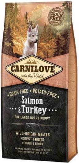 Actual product image Carnilove Puppy Large Breed - Salmon & Turkey (Puppy + kitten, 1 pcs., 1500 g)