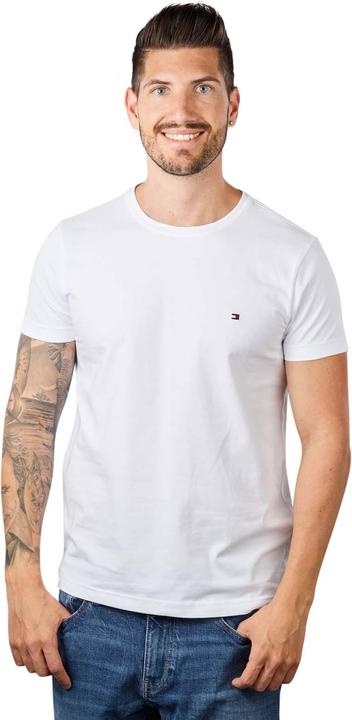 Actual product image Tommy Hilfiger Crew Neck T-Shirt Slim Fit White (XL)