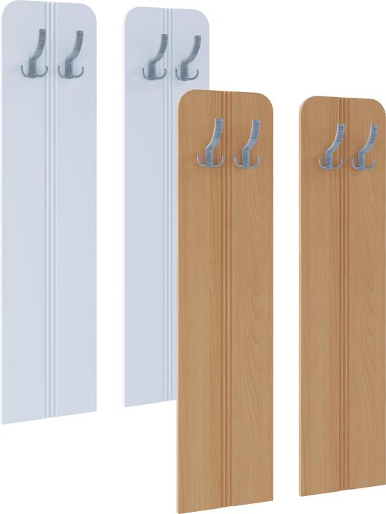 VCM Wooden Set Hallway Furniture Coat Rack Coat Hooks Wardrobe Panel Balia