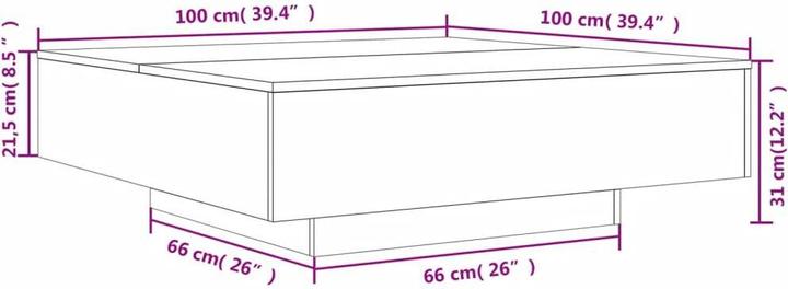 Image du produit vidaXL Jasko (100 x 100 x 31 cm)