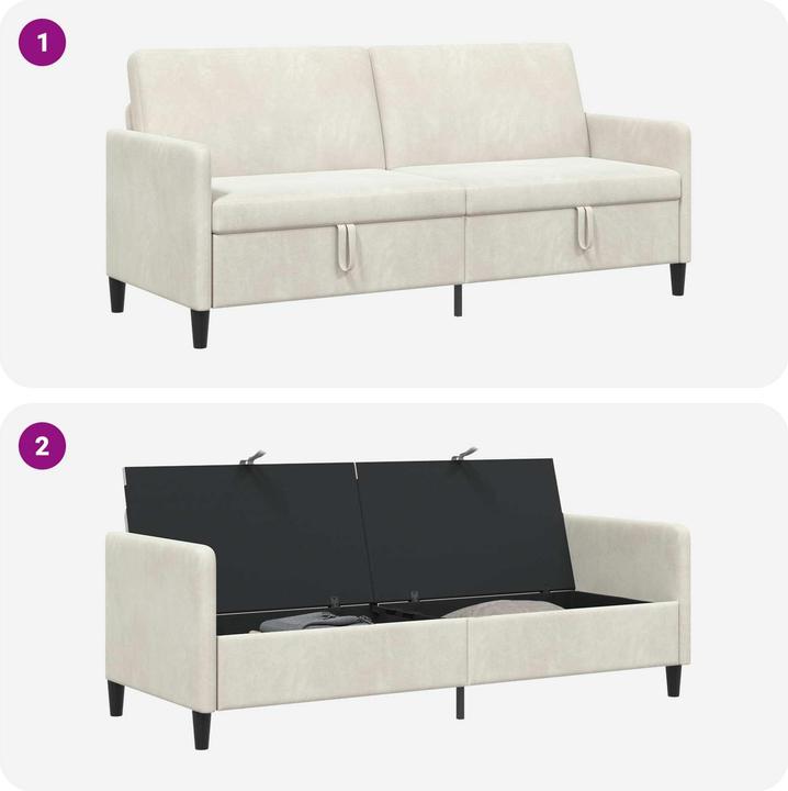 Actual product image vidaXL Sofa mit Stauraum (3-seater)