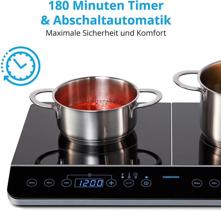 Produktbild Medion Doppel-Induktionskochplatte MD 15324, 3500W
