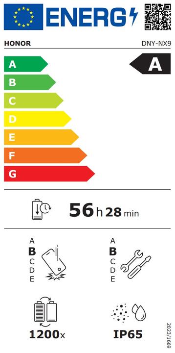 Energy Label Honor 400 8+512GB DS 5G MIDNIGHT BLACK OEM (512 GB, Black, Midnight Black, 6.55", Dual SIM, 5G)