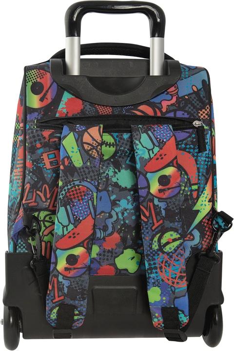 Actual product image Comix Unisex Kids' Bright Multicolor School Backpack Trolley