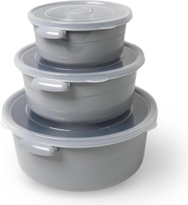 Hobby 3er-Set Aufbewahrungsdosen Vorratsdosen Mikrowellendosen Gefrierdosen (0.50 l)