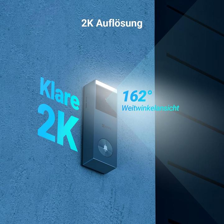 Produktbild EZVIZ Intelligente Video-Türklingel mit Solarpanel CP3 Pro (Kabellos, WLAN)
