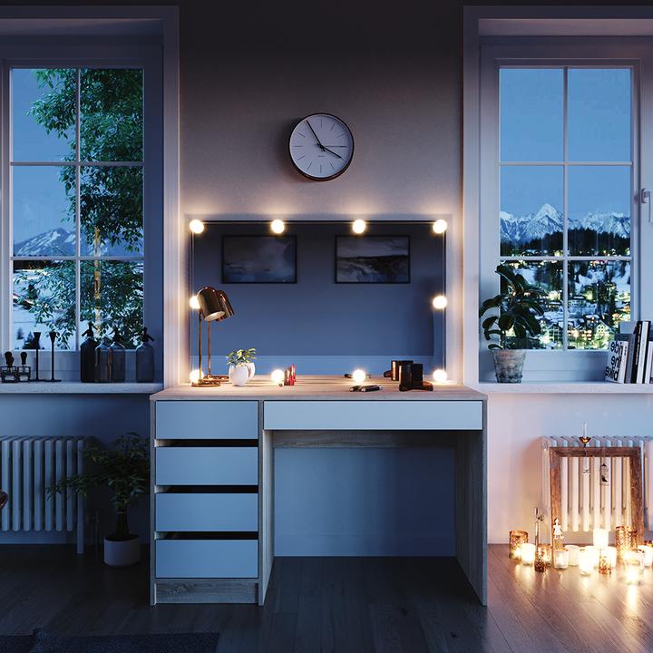 Actual product image Vicco Sherry with LED lighting (120 x 55 x 75 cm)