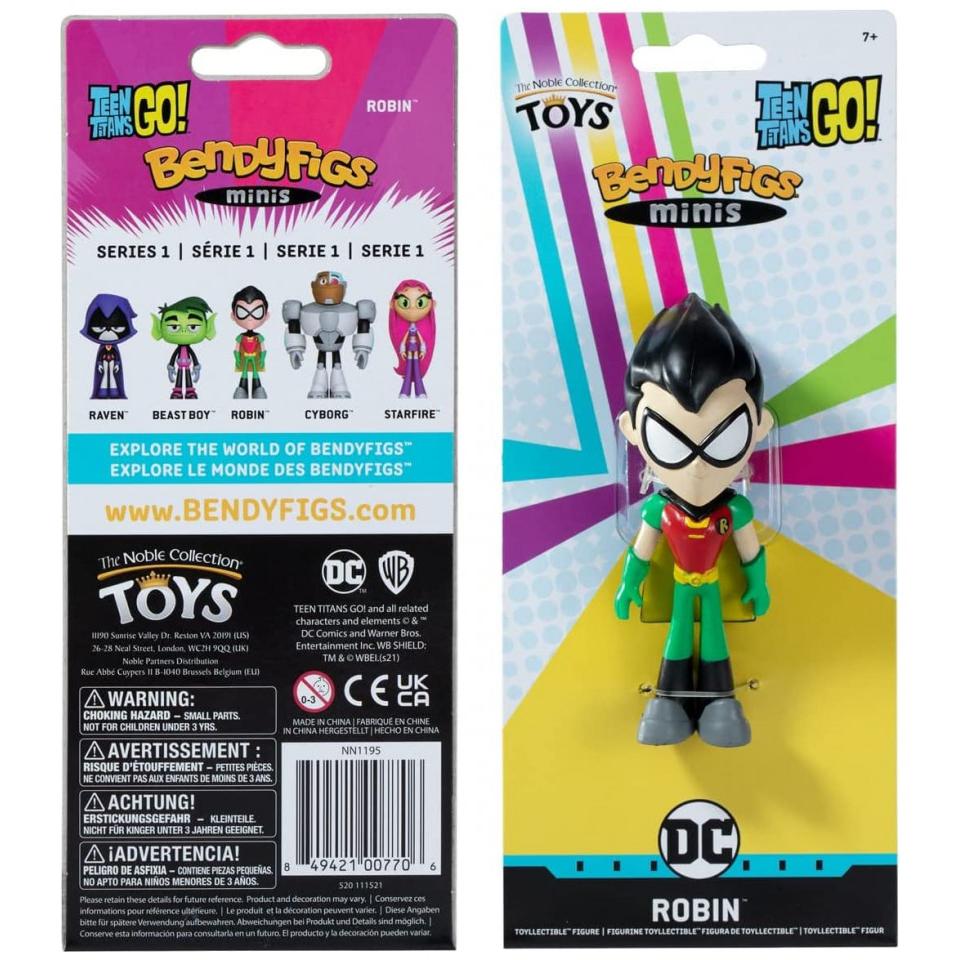Thumbnail - Noble Collection DC Comics: Teen Titans Go - Robin Mini Bendyfig