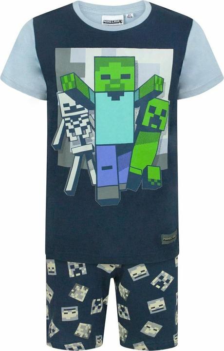 Actual product image Minecraft Undead pyjamas with shorts for boys (128)