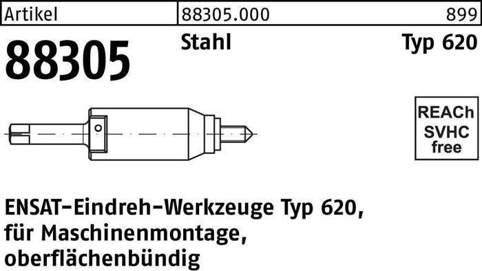 Ensat Insertion tool R 88305 type 620 M 20 steel