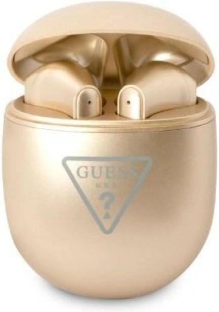 Actual product image Guess słuchawki Bluetooth GUTWST82TRD TWS + stacja dokująca złoty/gold Triangle Logo (3 h, Wireless)