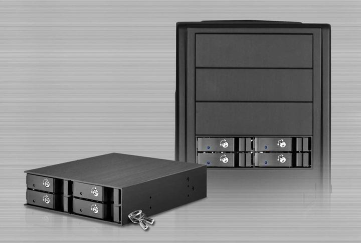 Actual product image Silverstone FS204 enclosure for storage drives