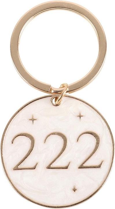 Actual product image 222 Angel Number Keyring