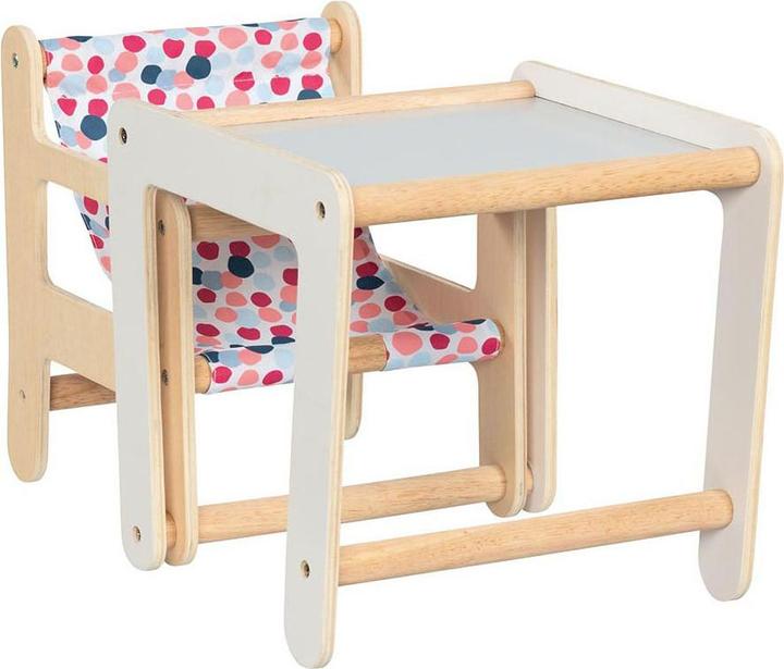 Produktbild Goki Puppenhochstuhl mit Tisch, 2in1