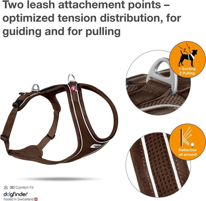 Productafbeelding Curli Belka Comfort Harnas brun XS (XS, Hond, Algemeen, Loop)