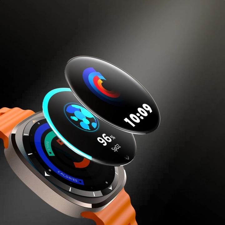 Actual product image Joyroom Venture Series JR-FV2 Smart Watch (Answer/Make Call) - Vitality Orange (47.50 mm)