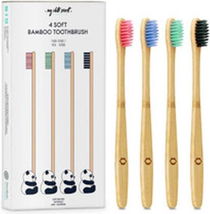 Actual product image My White Secret bamboo toothbrush ( bamboo toothbrush) 4 pc (Soft, 4 x)
