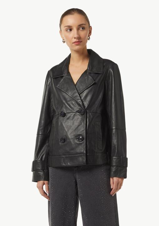 Image du produit Comma Outdoor-Jacke Caban-Jacke aus weichem Leder (34)