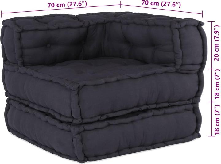 Actual product image vidaXL Modular poufs (Modular sofa)