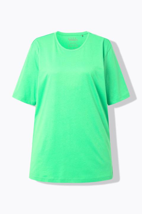 Actual product image Ulla Popken Basic Round Neck Short Sleeve Relaxed Fit Tee (50, 52)