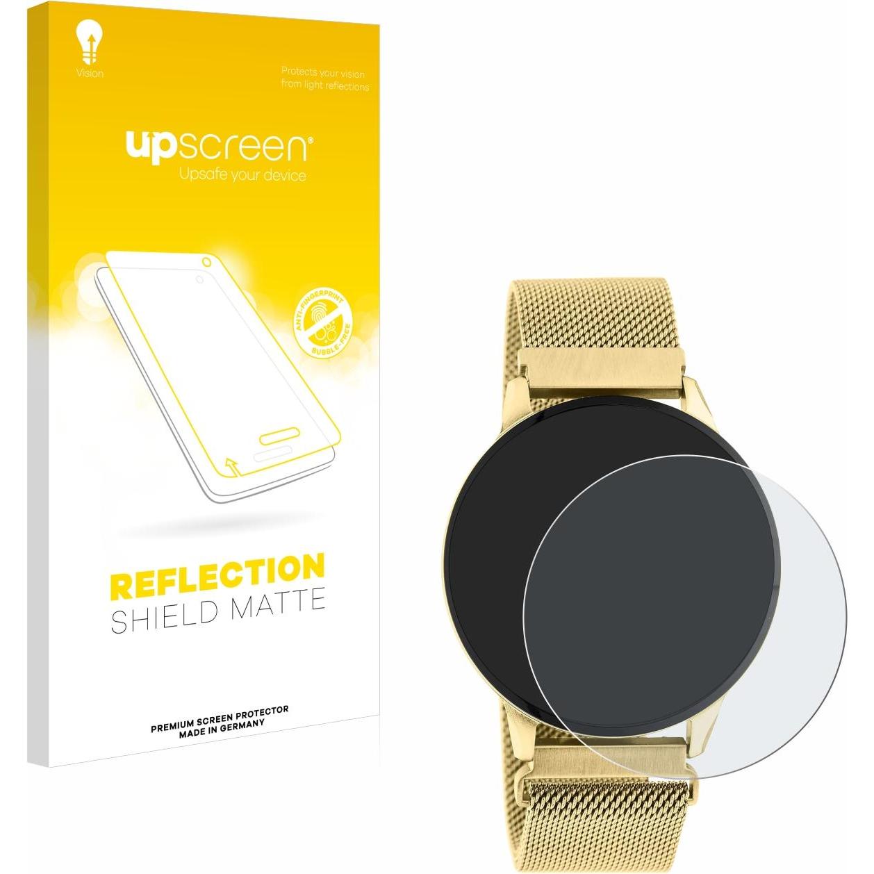upscreen Schutzfolie Displayschutz Displayschutzfolie Folie Matt Entspiegelungsfolie, Smartwatch Schutzfolie, Grau