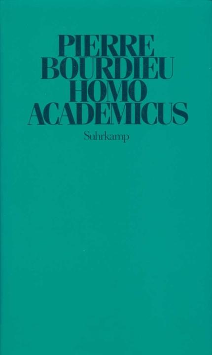 Produktbild Homo academicus (Deutsch, Pierre Bourdieu, 1988)