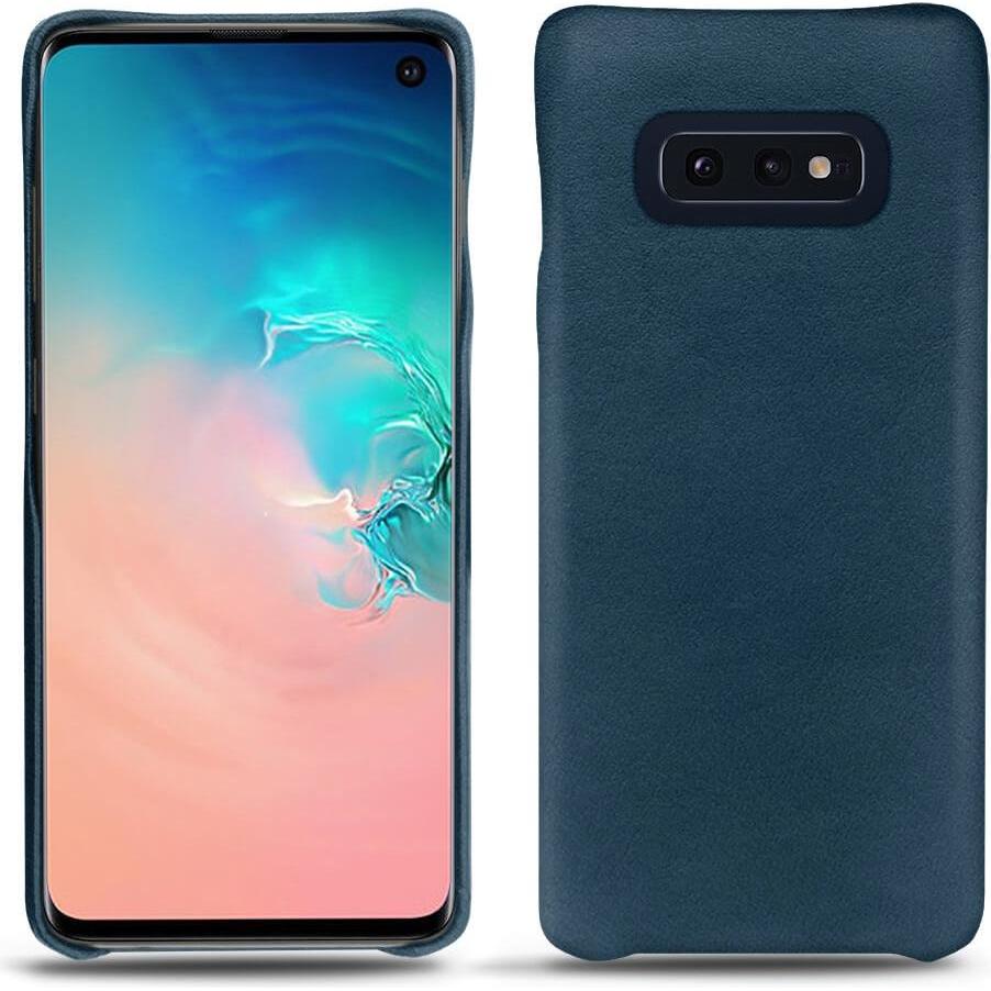 Noreve Lederschutzhülle (Samsung Galaxy S10e), Smartphone Hülle, Blau