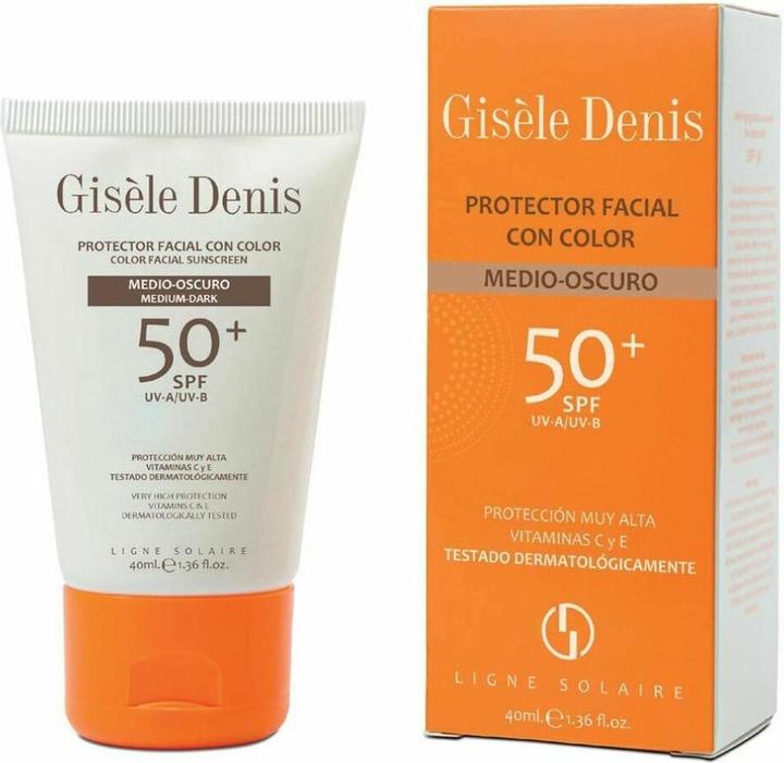 Immagine prodotto Gisele Denis Gisèle Denis Colour Facial Sunscreen Spf50+ Medium/Dark 40 ml (Crema solare viso, SPF 50+, 40 ml, 150 g)