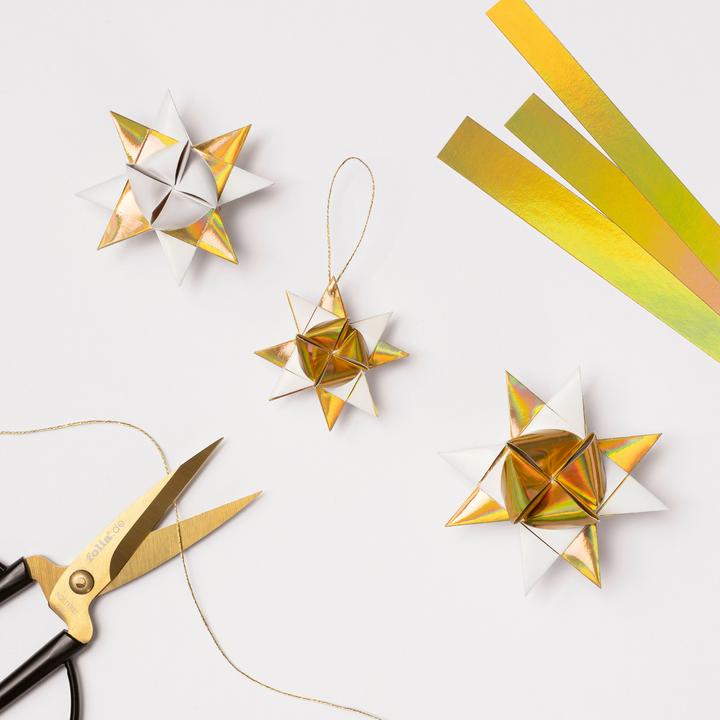Actual product image Folia Craft scissors gold, pointed, length: approx. 145 mm (14.50 cm)