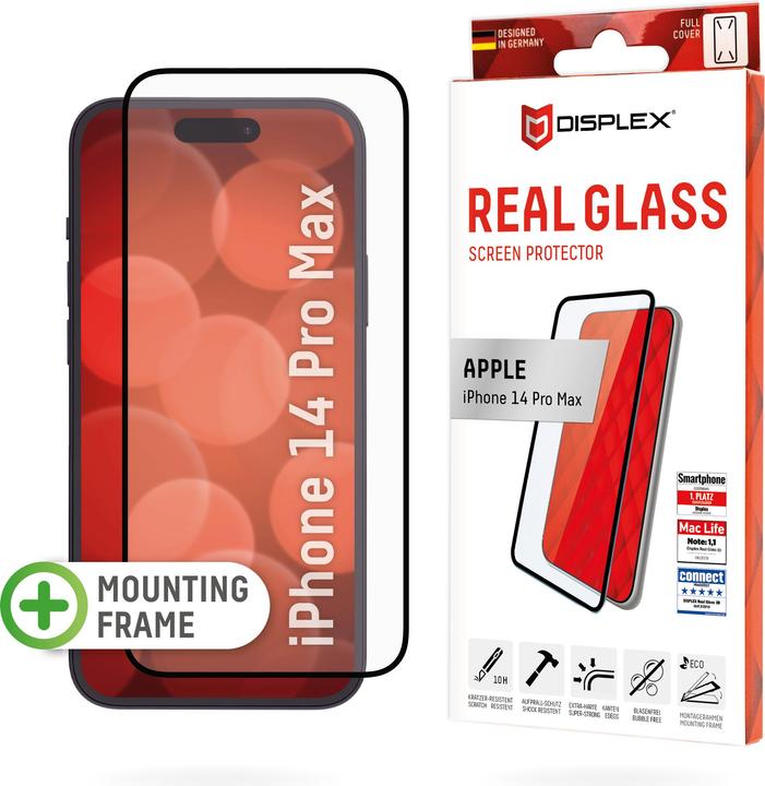 Produktbild Displex Real Glass, Full Cover Panzerglas (1 Stück, Apple iPhone 14 Pro Max)