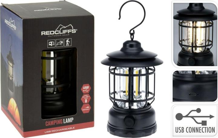Actual product image Koopman Camping Lamp Usb Rechargeable Black