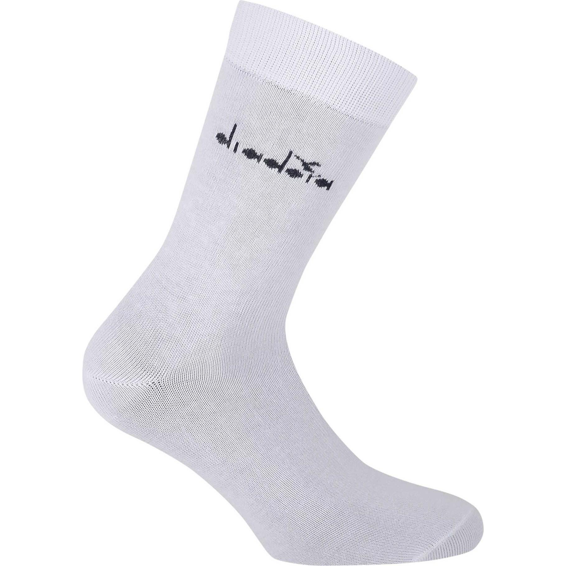 Thumbnail - Diadora, Herren, Socken, Socken Casual Bequem sitzend, Weiss, (12er Pack, 43 - 46)