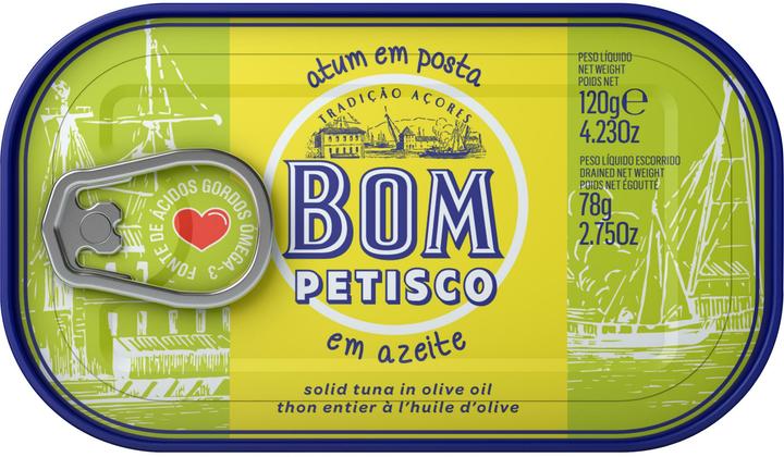 Actual product image Bom Petisco Tuna Solid Olive Oil (136 g)