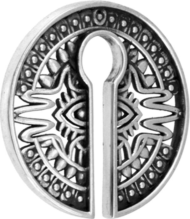 Immagine prodotto Star Piercing Ohrgewicht Schlüsselloch silber Teller Maya Auge (Ottone)