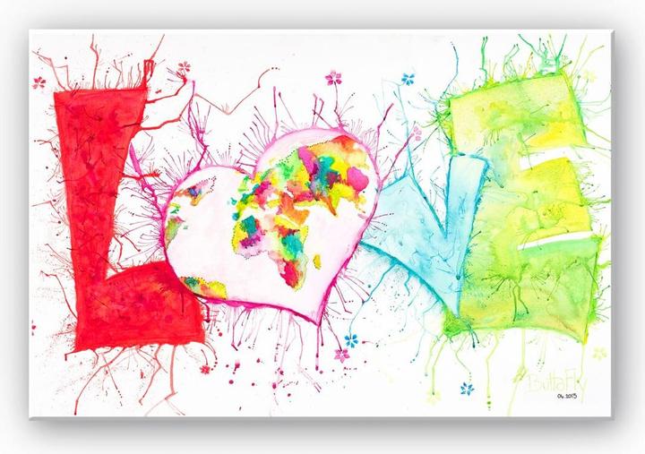 Image du produit Trenddeko Buttafly - Amour (45 x 30 cm)