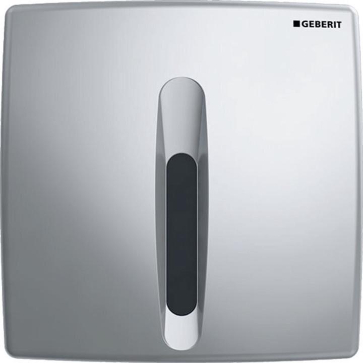 Geberit HyBasic urinal control touch-free, IR/mains, plastic (satin chrome-plated)