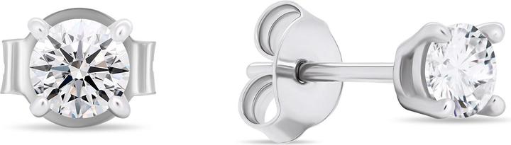 Immagine prodotto Brilio Argento - Orecchini a perno in argento con zirconi trasparenti EA580/1/2/3/4W - Diametro: 0,4 cm (Argento)