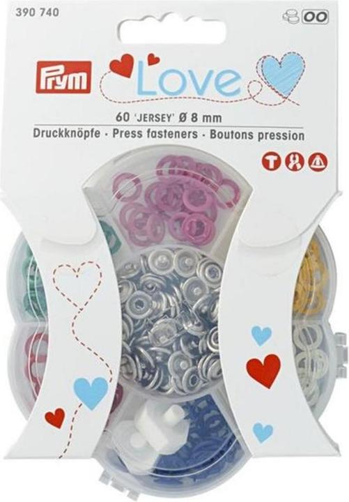 Prym Druckknöpfe Love Jersey Bunt