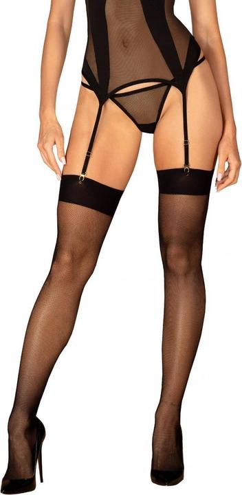 Actual product image Obsessive S823 Stockings - Black (M, L)