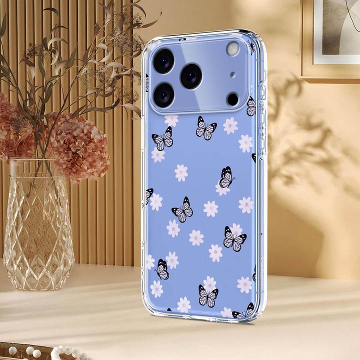 Immagine prodotto Cover-Discount iPhone 17 Pro - Silikon Gummi Hülle Blumen (Apple iPhone 17 Pro)