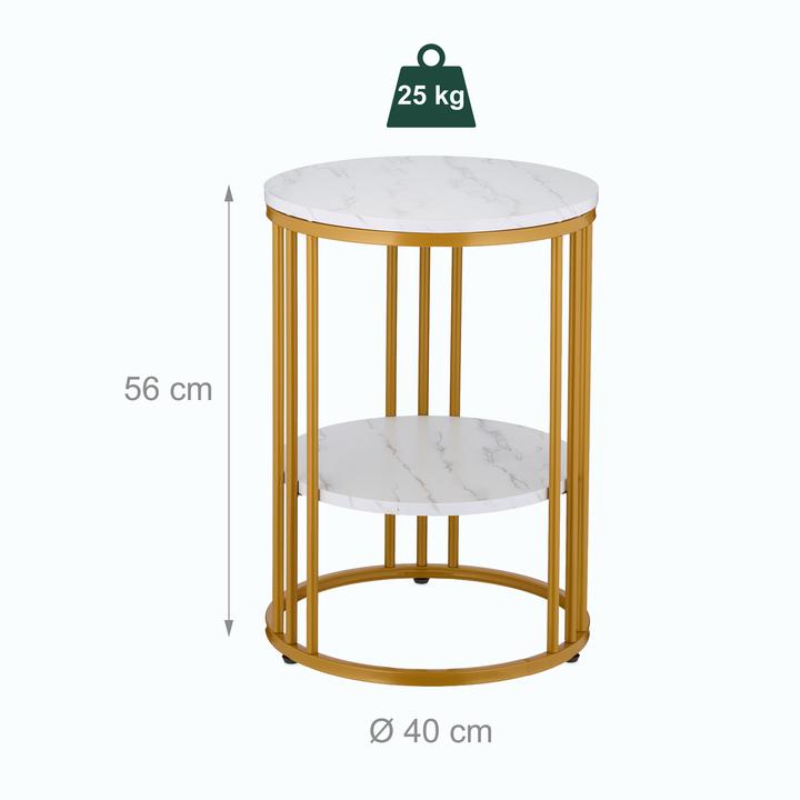 Actual product image Relaxdays Side Table (40 x 40 x 56 cm)