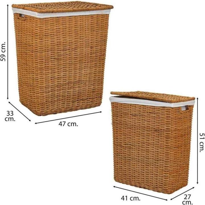 Image du produit Cestos de Ropa de Medula Set 2 Pièces